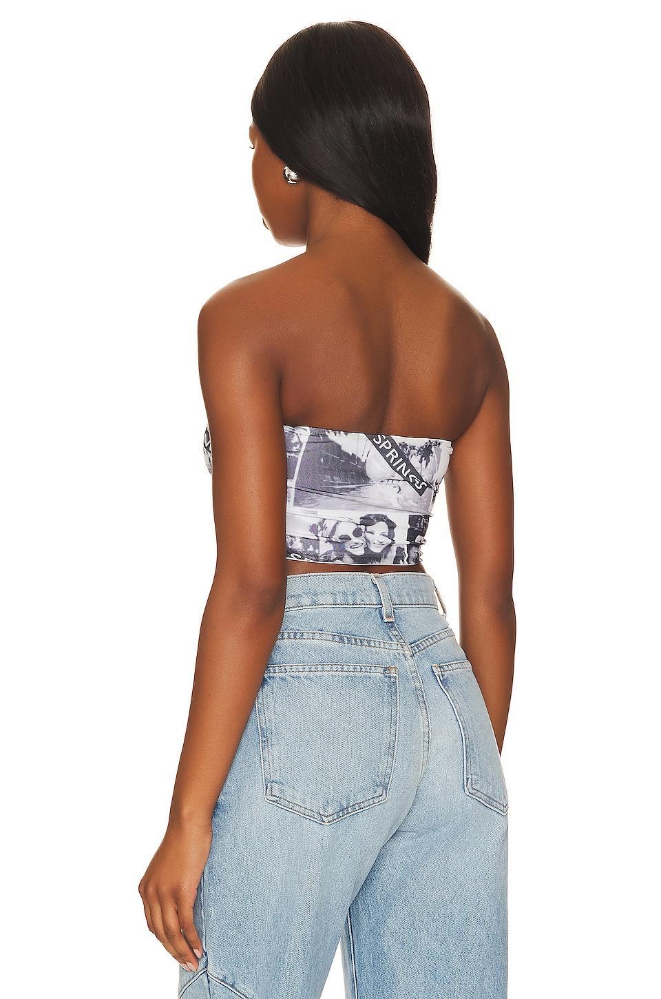 Sheena Strapless Crop Top superdown Product Image