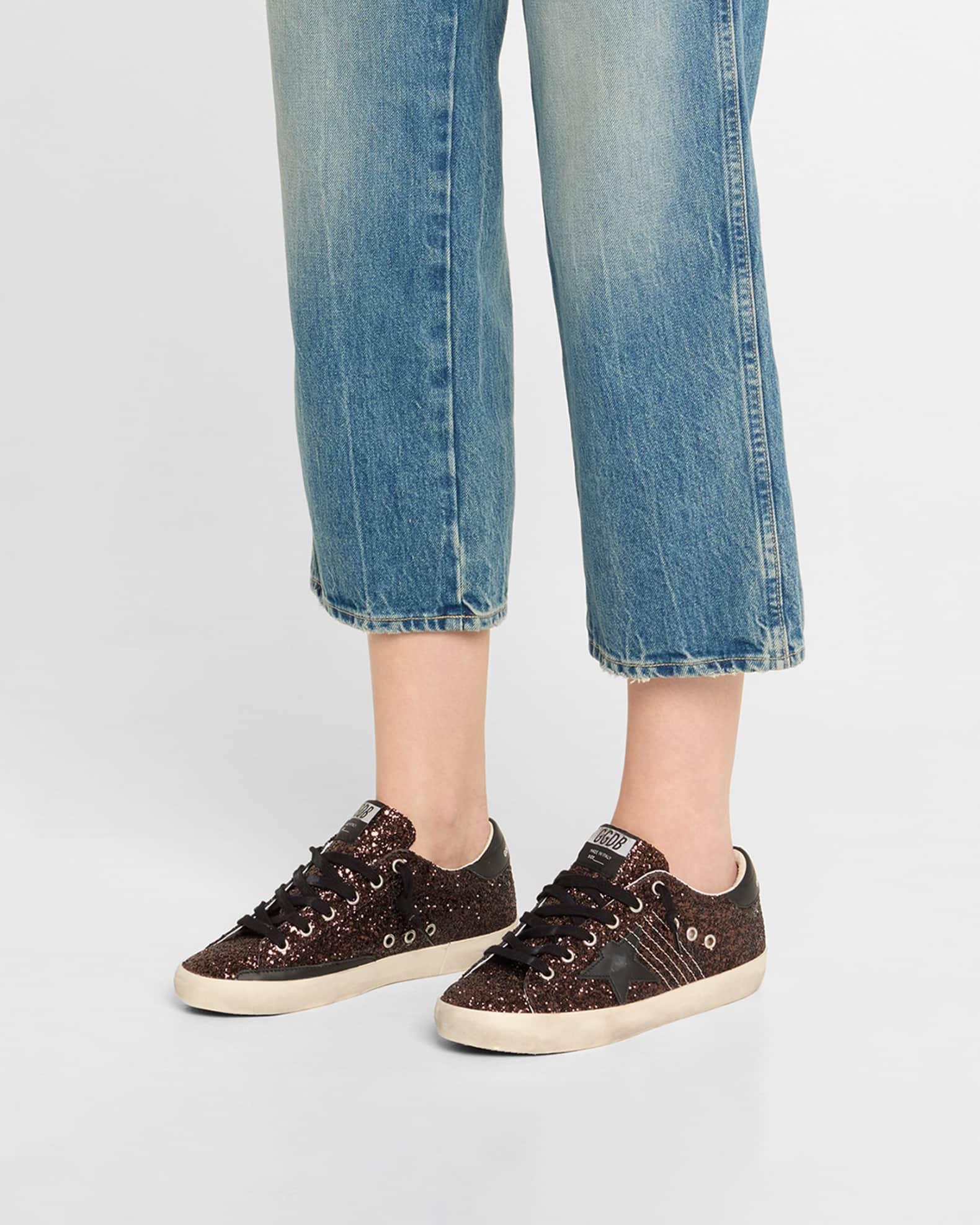 Super-Star Low-Top Glitter Sneakers Product Image