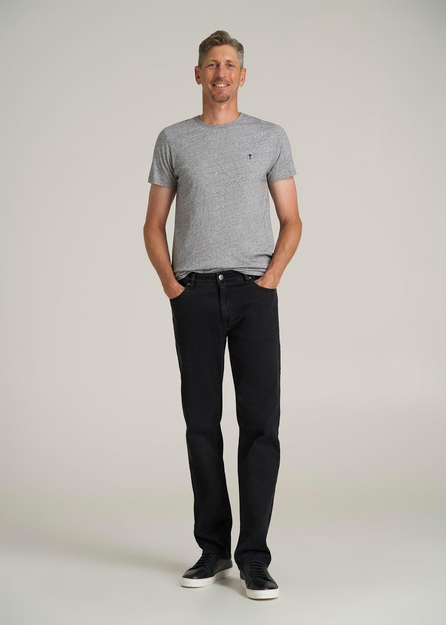 J1 STRAIGHT LEG Jeans for Tall Men in Onyx Black Wash Product Image