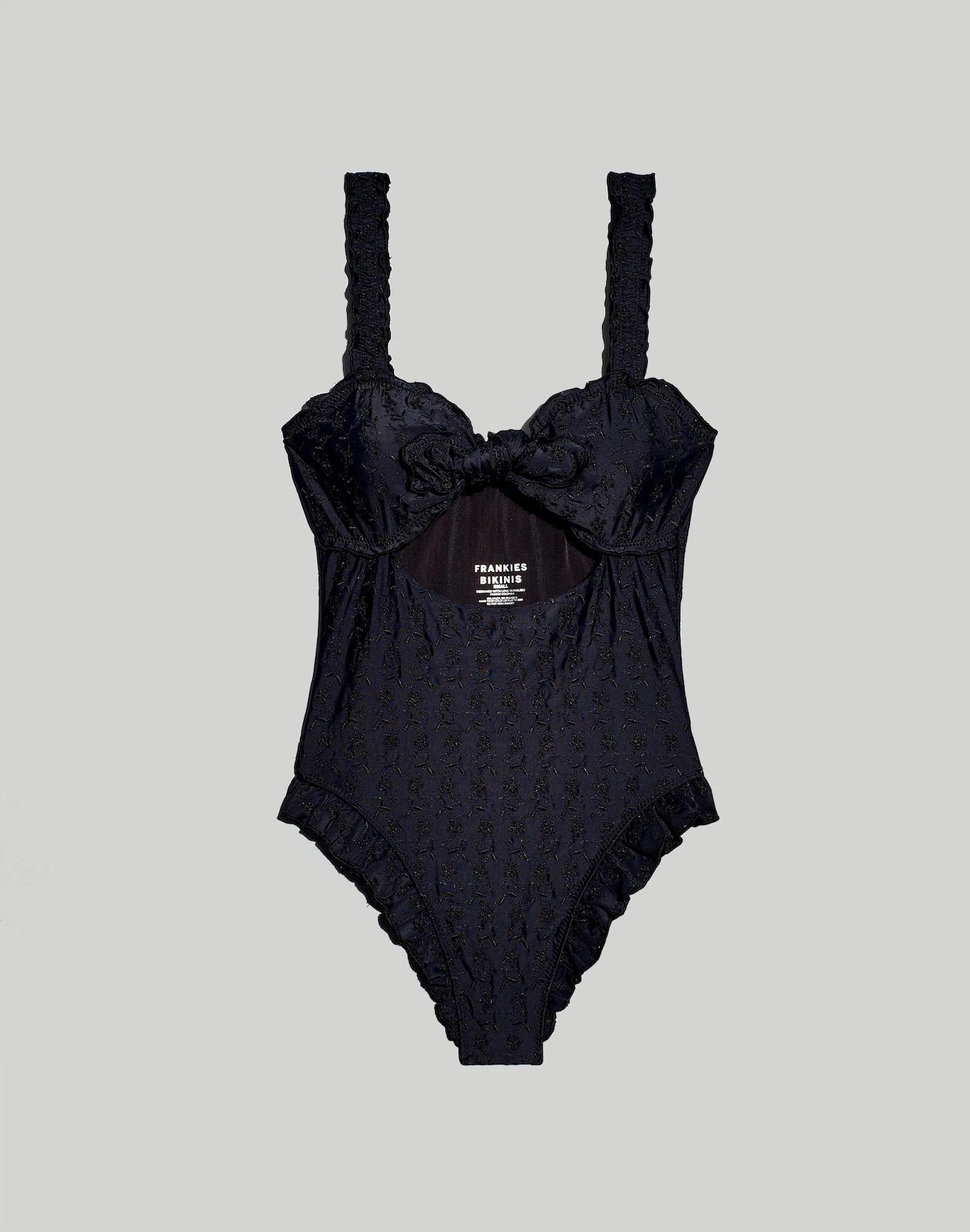 Frankies Bikinis Lucia Eyelet One-Piece Swimsuit Product Image