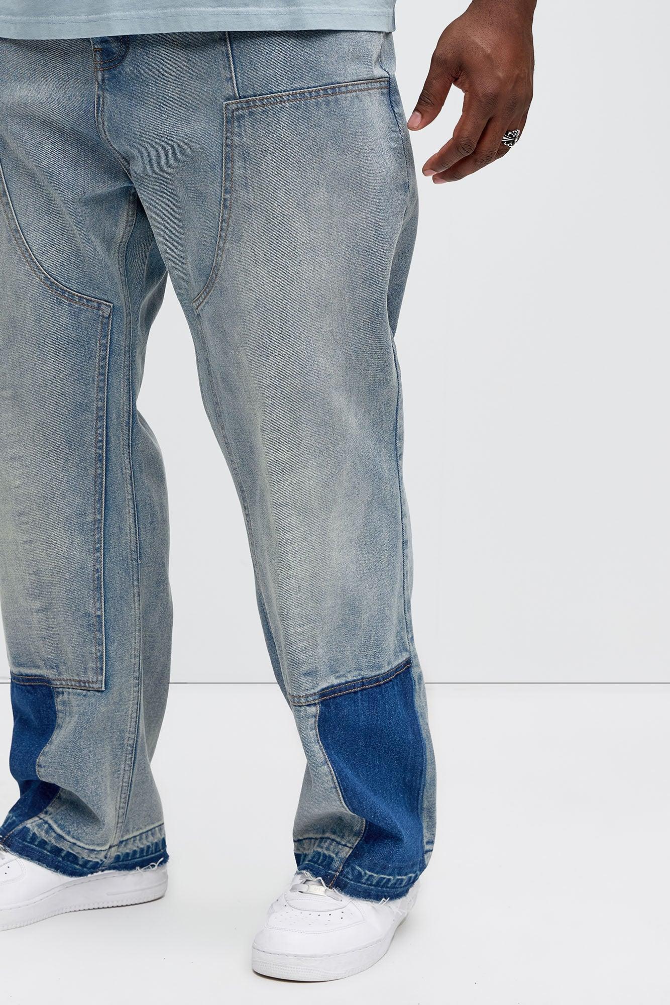 Silbano Straight Carpenter Jeans - Vintage Blue Wash Product Image
