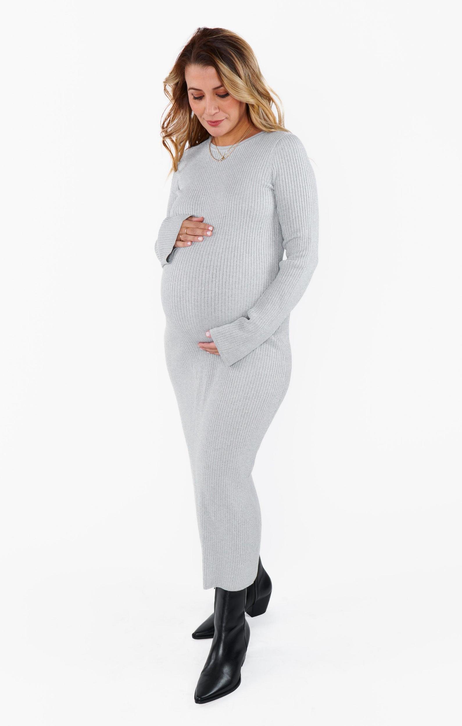 City Dress ~ Silver Shimmer Knit Product Image
