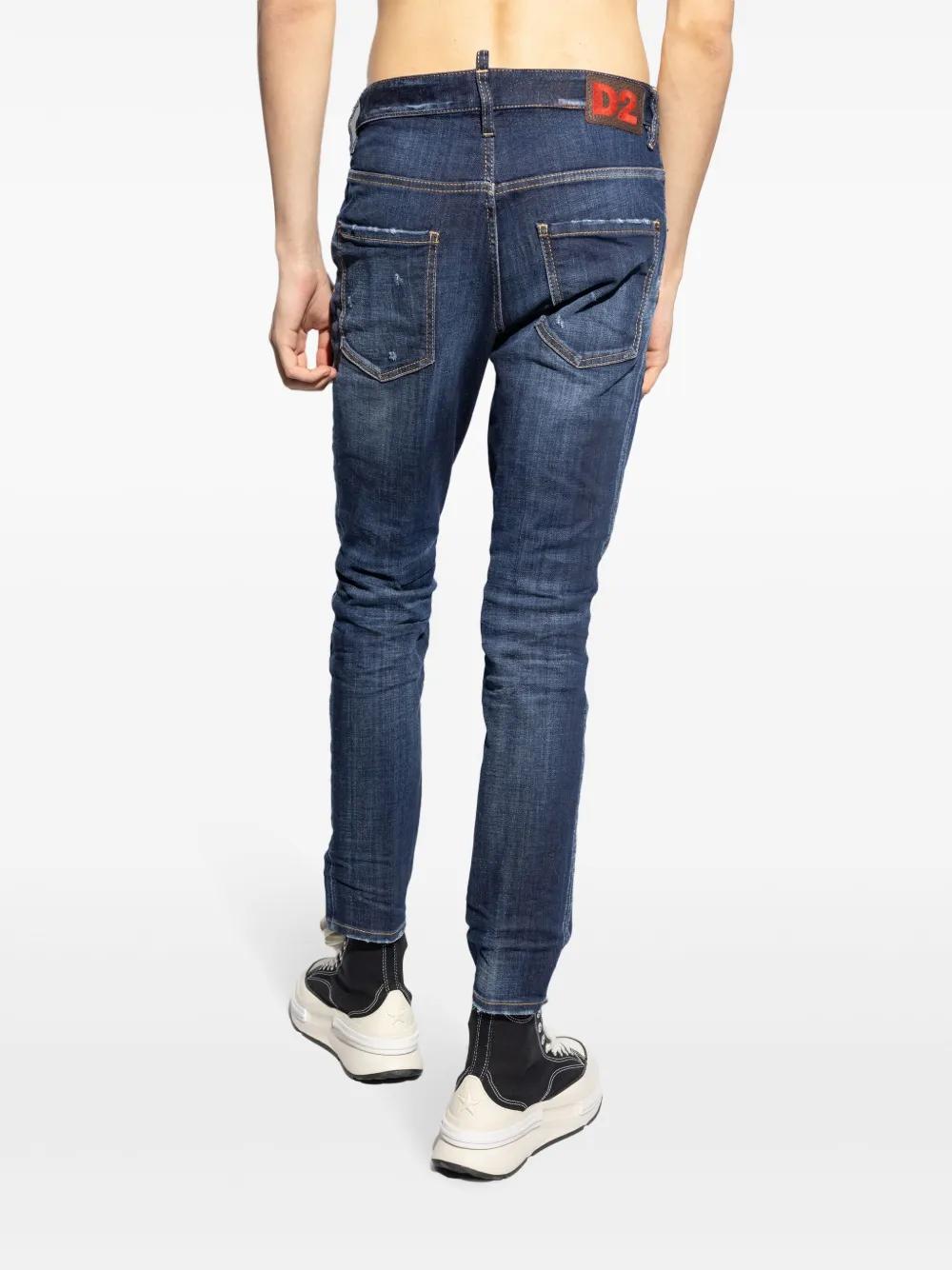 logo-patch cotton jeans Product Image