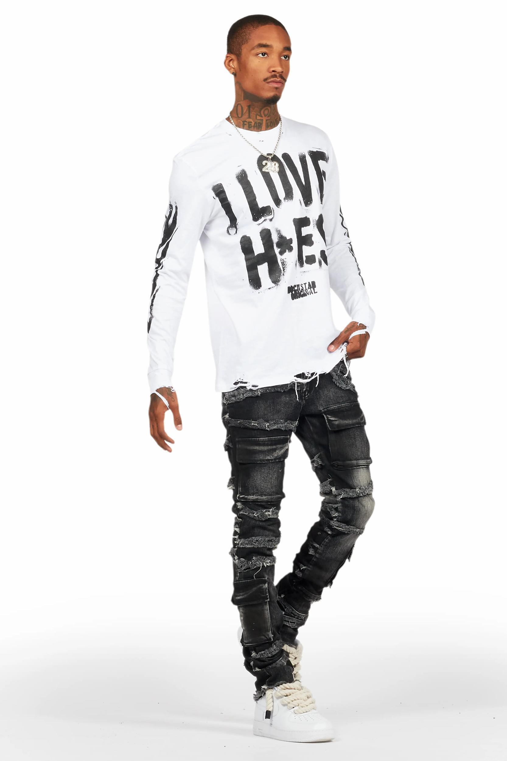 Yves Grey Skinny Cargo Jean Male Product Image