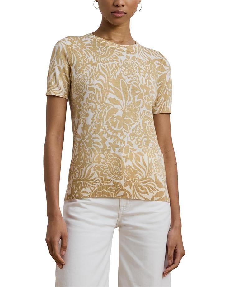 Two-tone Short-sleeve Sweater Product Image