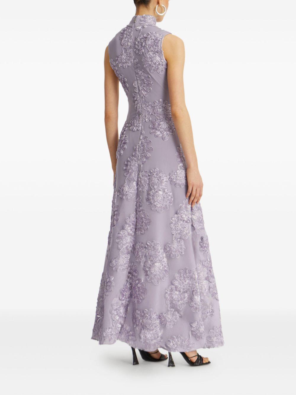 floral-mesh maxi dress Product Image