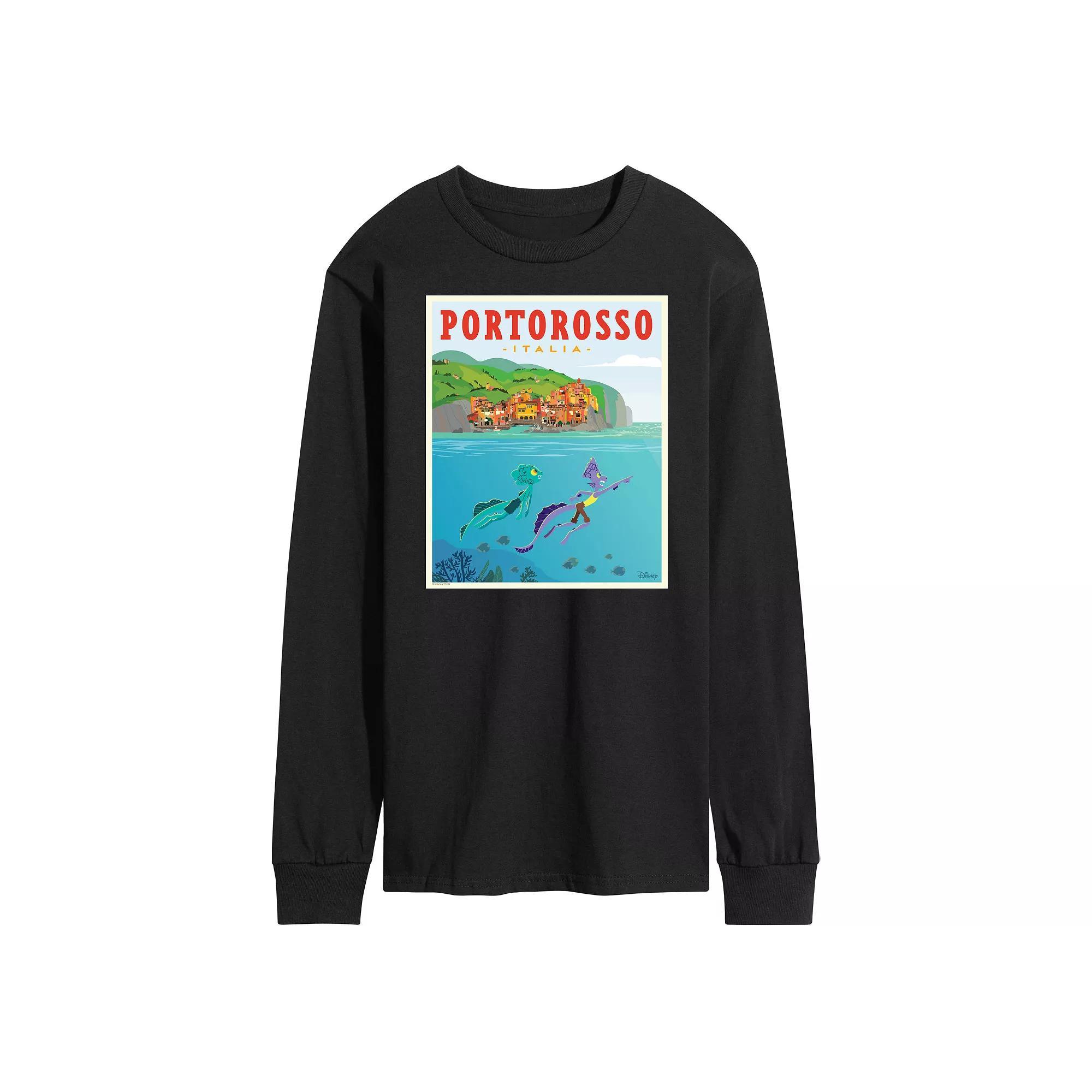 Disneys Luca Mens Italy Postcard Long Sleeve Product Image