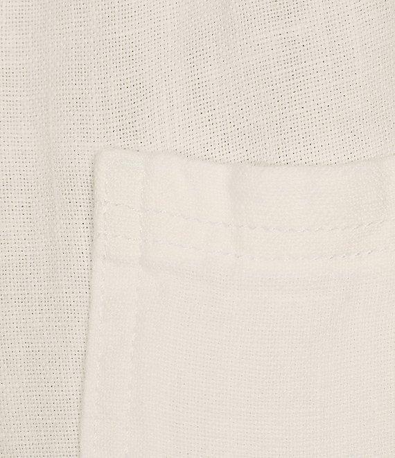 Lilly Pulitzer Taron Linen Mid-Rise Tapered Straight Leg Drawstring Pull-On Pants Product Image