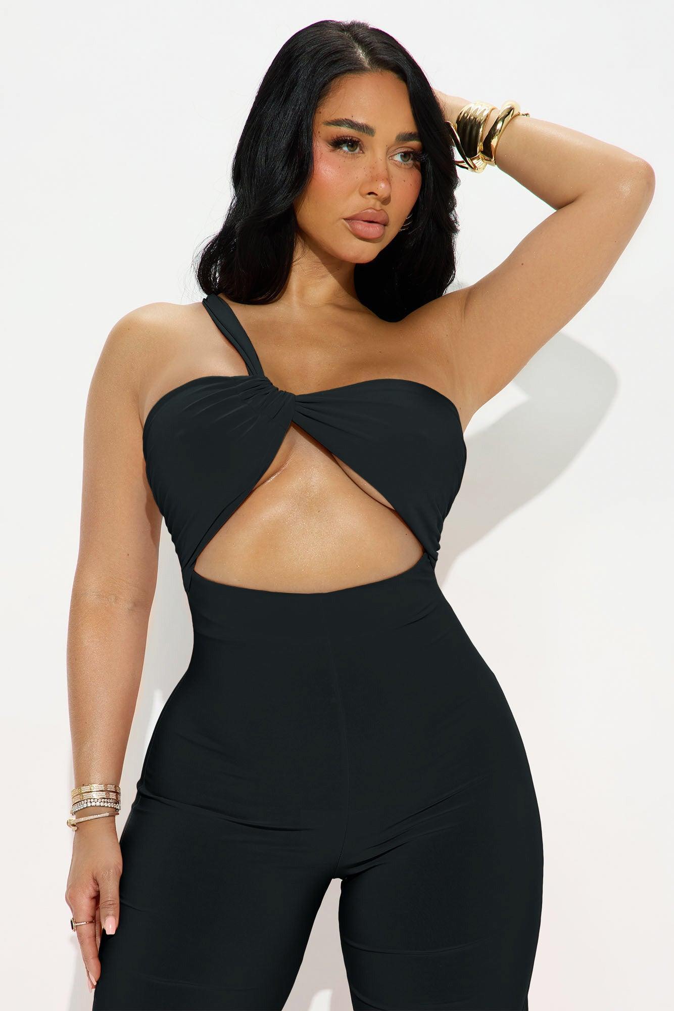 Champagne Season Jumpsuit - Black Product Image