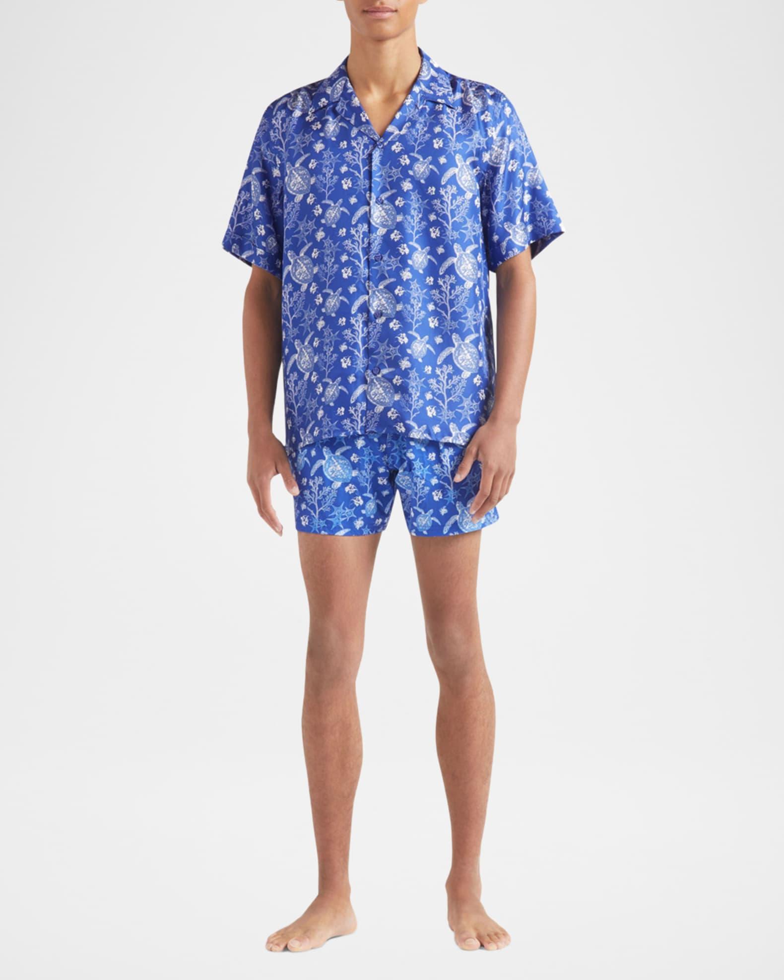 Men's Silk X-Ray Turtles Bowling Shirt  Product Image
