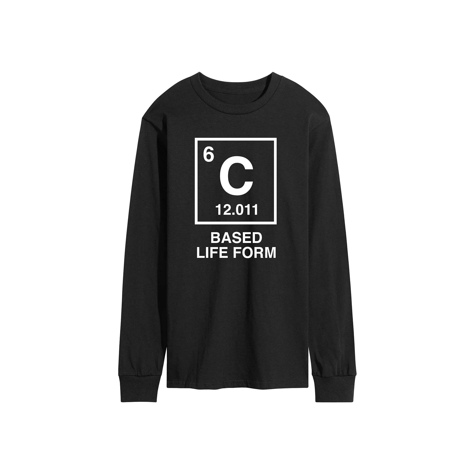 Men's Carbon Based Lifeform Long Sleeve Graphic Tee, Size: Medium, Black Product Image