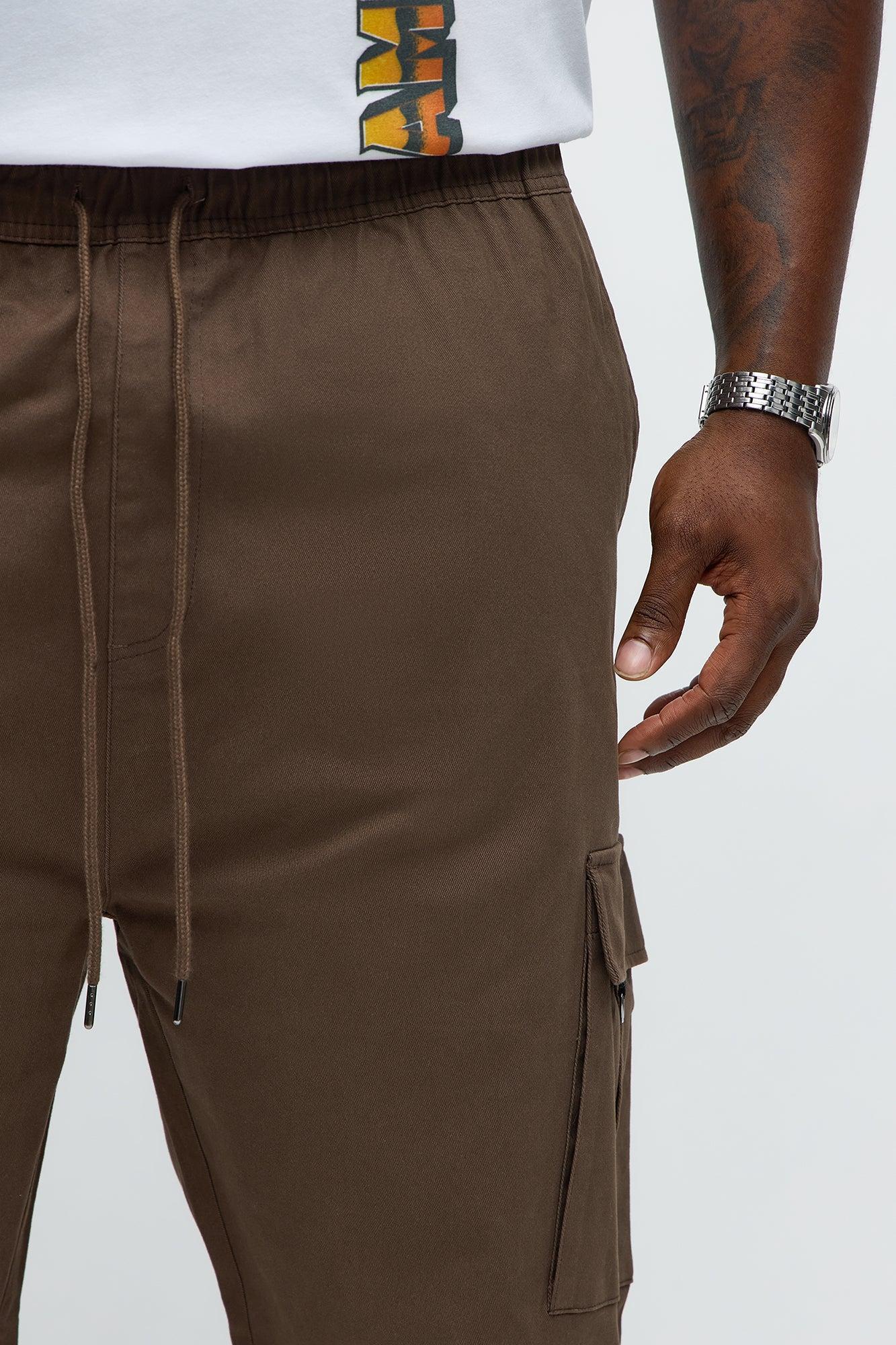 Slim Double It Cargo Pants - Brown Product Image