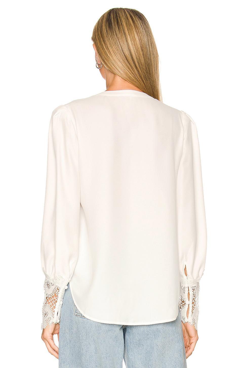 LAgence Ava Lace Cuff Blouse Product Image