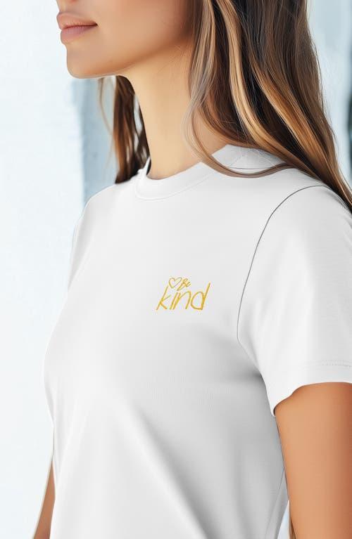 Dalix Be Kind Womens Relaxed Tee in White at Nordstrom, Size Xx-Large Product Image