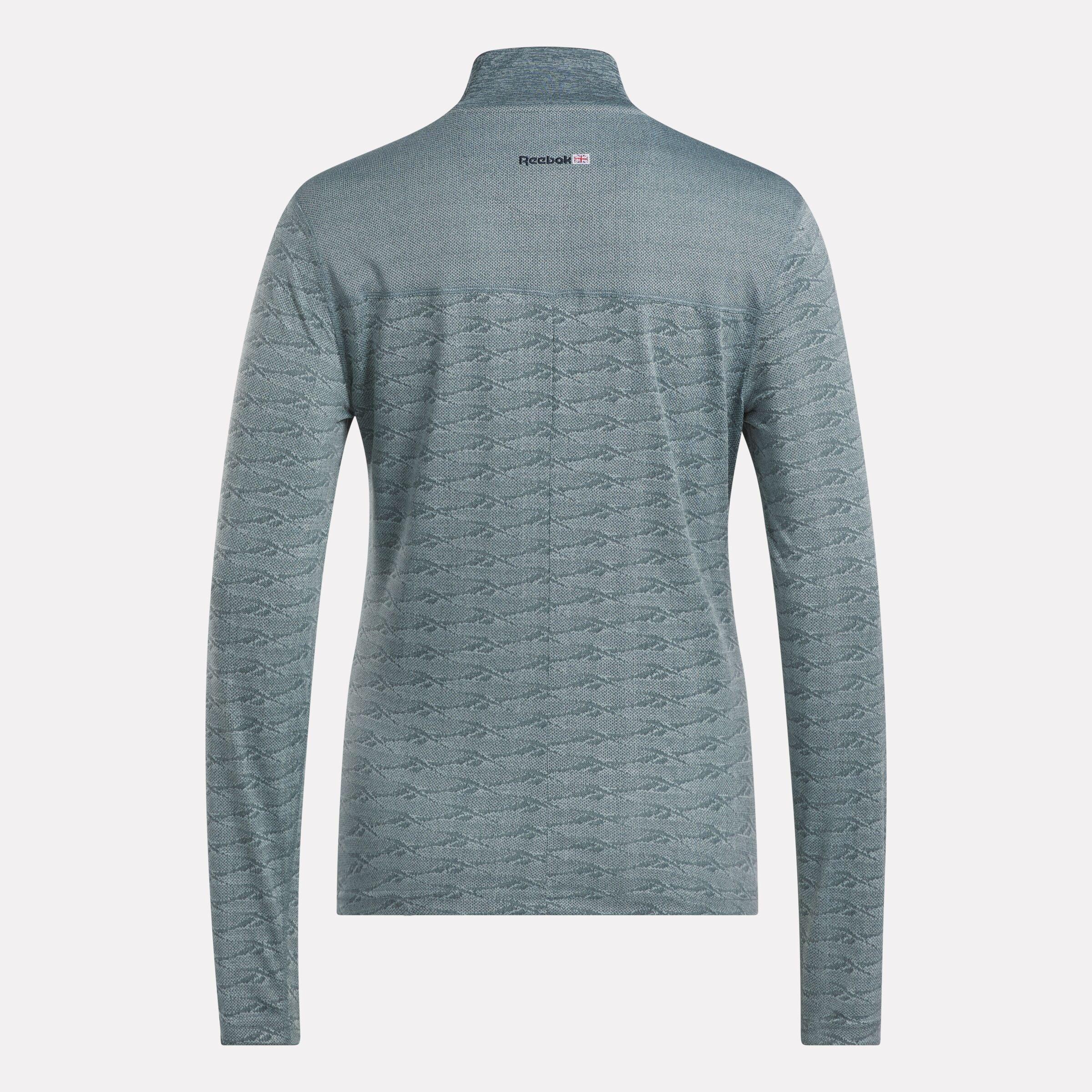 Women's Long Sleeve Engineered Vector Jacquard 1/4 Zip Golf Pullover Top Female Product Image