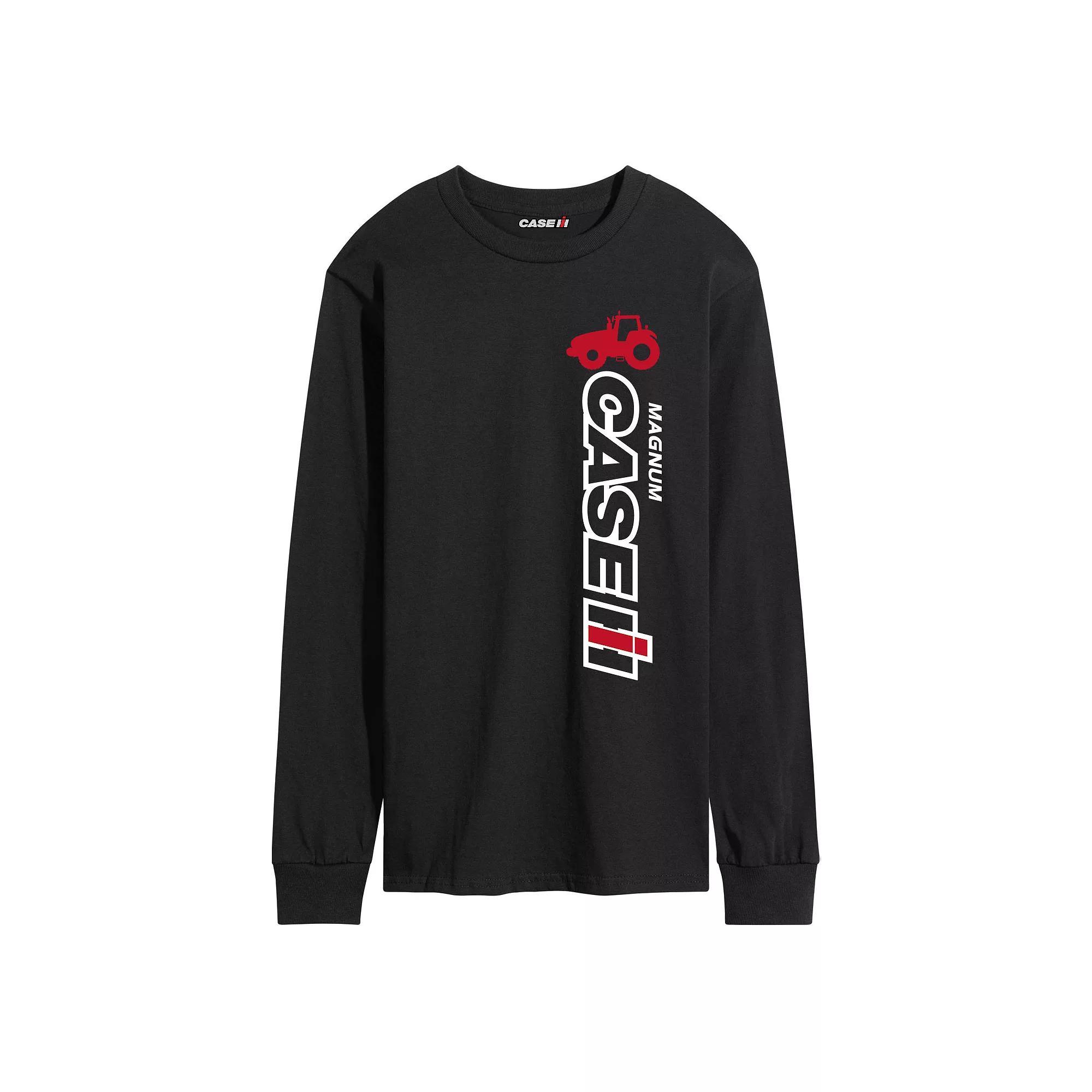 Mens Case IH Vertical Logo Long Sleeve Graphic Tee Product Image