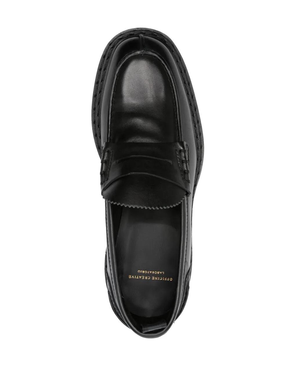 OFFICINE CREATIVE Provence Leather Loafers In Black Product Image