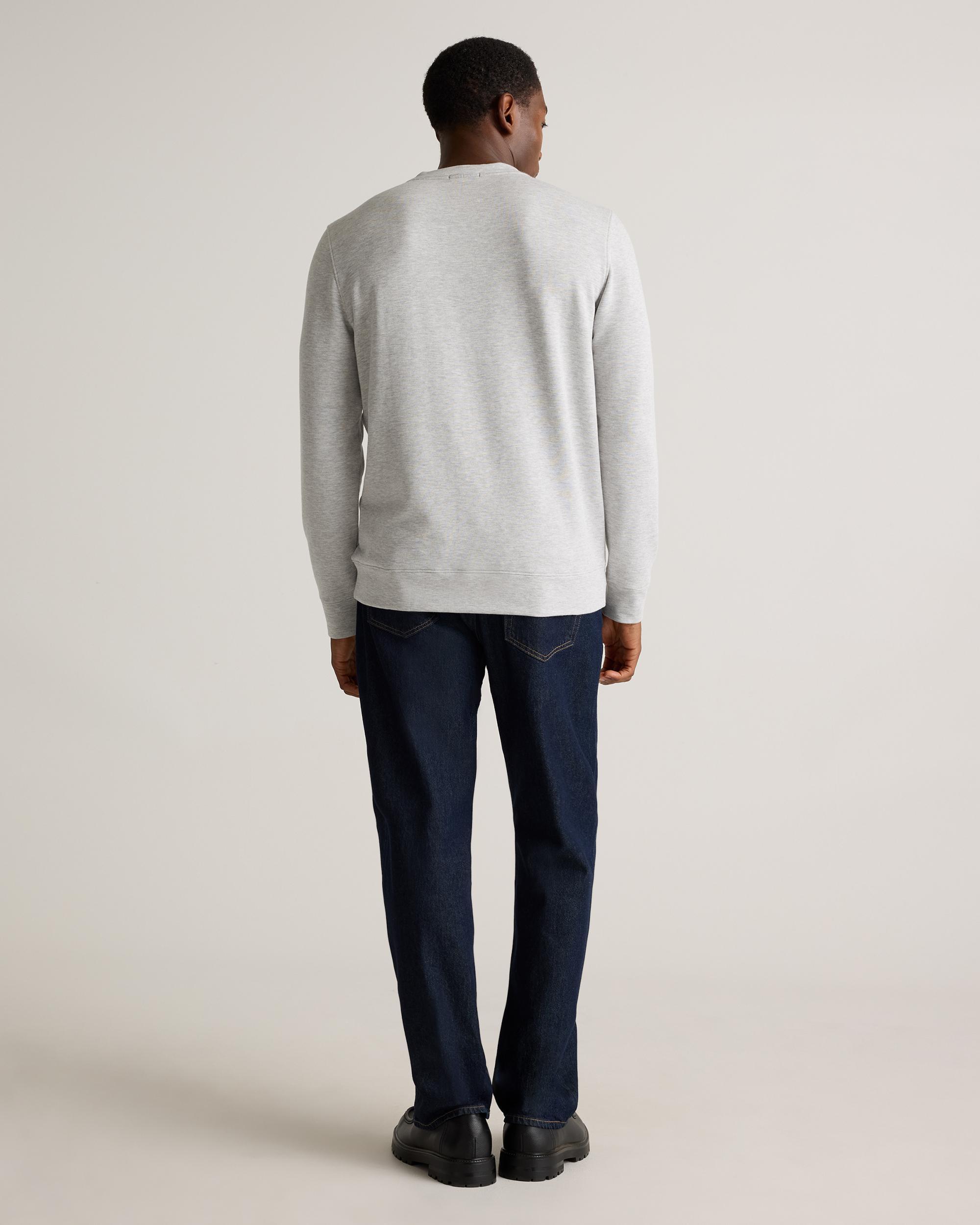 Quince | Men's Supersoft Fleece Crew Neck Alpaca Sweater Size XL, Lenzing Modal Product Image