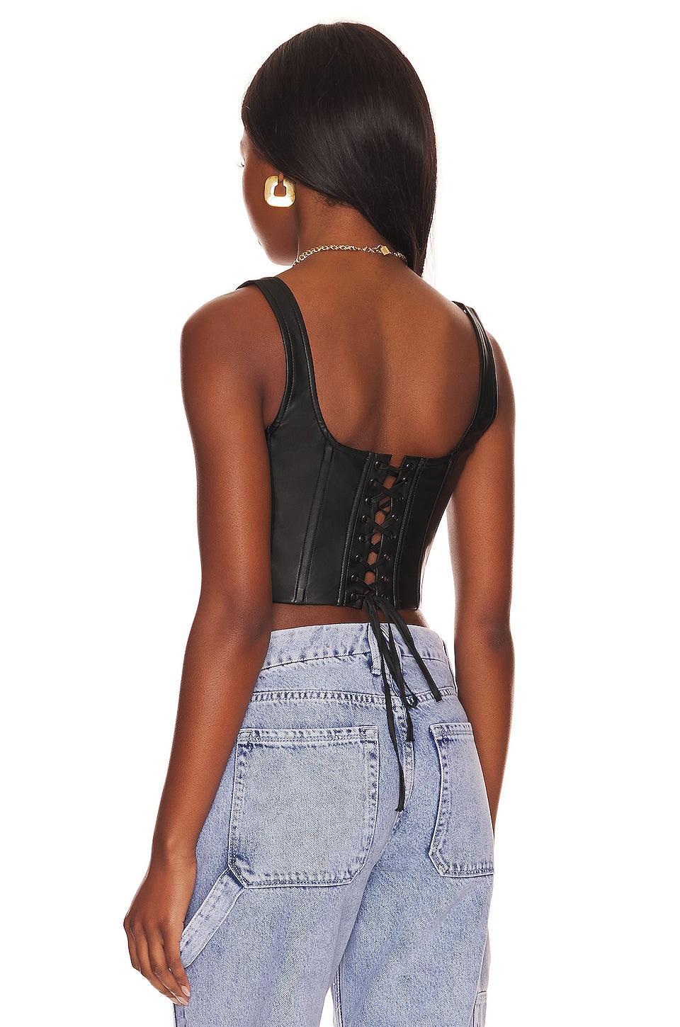 Faux Leather Corset Good American Product Image