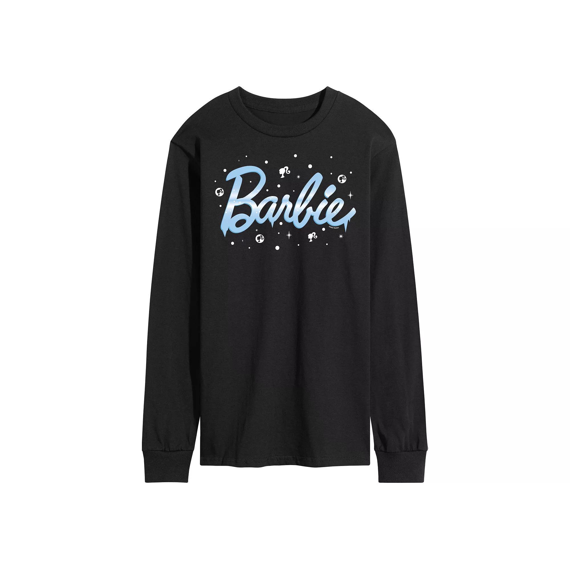 Men's Barbie Icy Logo Long Sleeve, Size: XL, Black Product Image