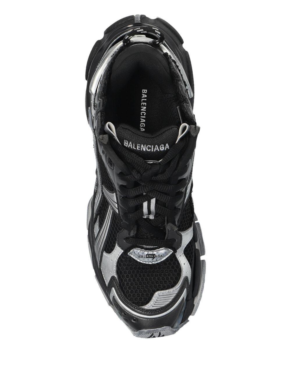 lace-up metallic trainers Product Image