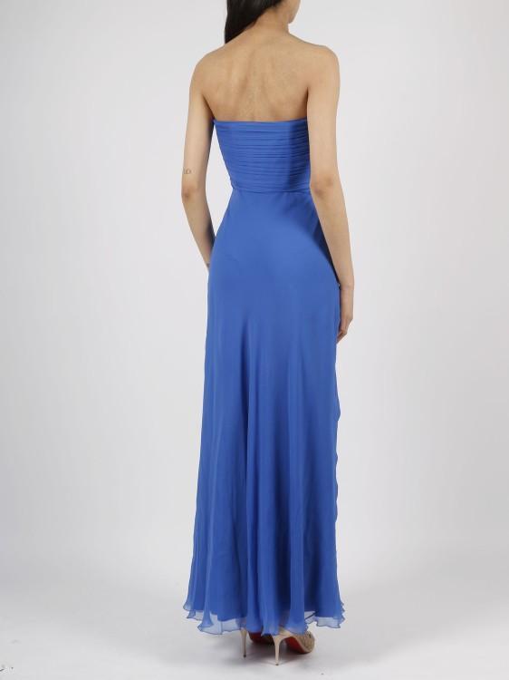 ALBERTA FERRETTI Organic Chiffon Long Dress In Blue Product Image