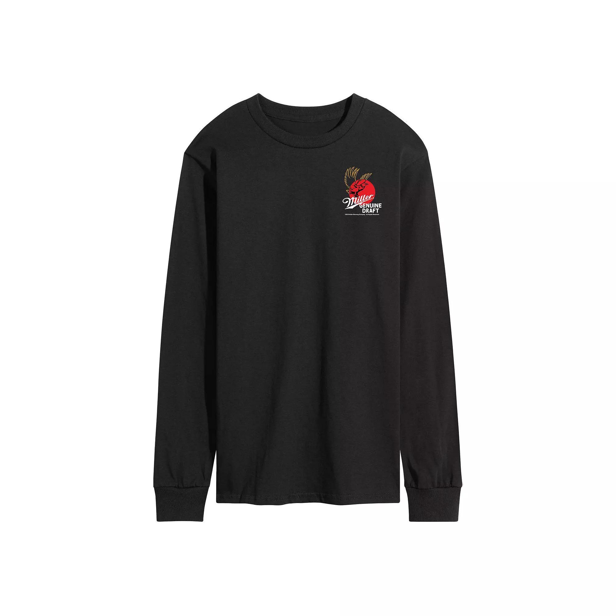 Mens Miller Genuine Draft Long Sleeve Graphic Tee Product Image