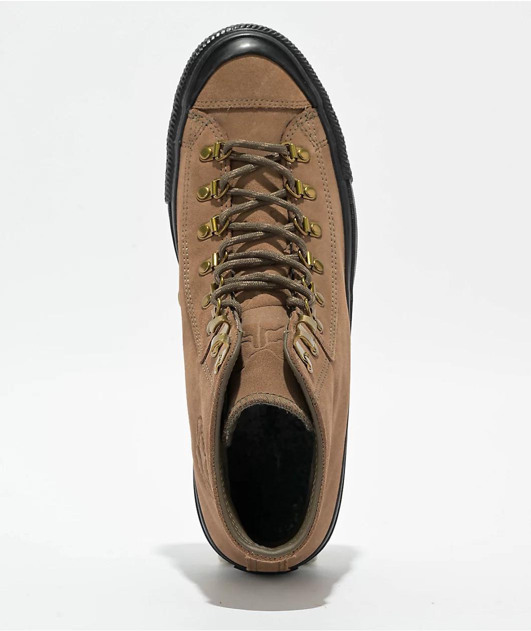 Converse Roman Gonzalez Chuck Taylor All Star Pro Hi Mushroom Forage & Black Suede Skate Shoes Product Image