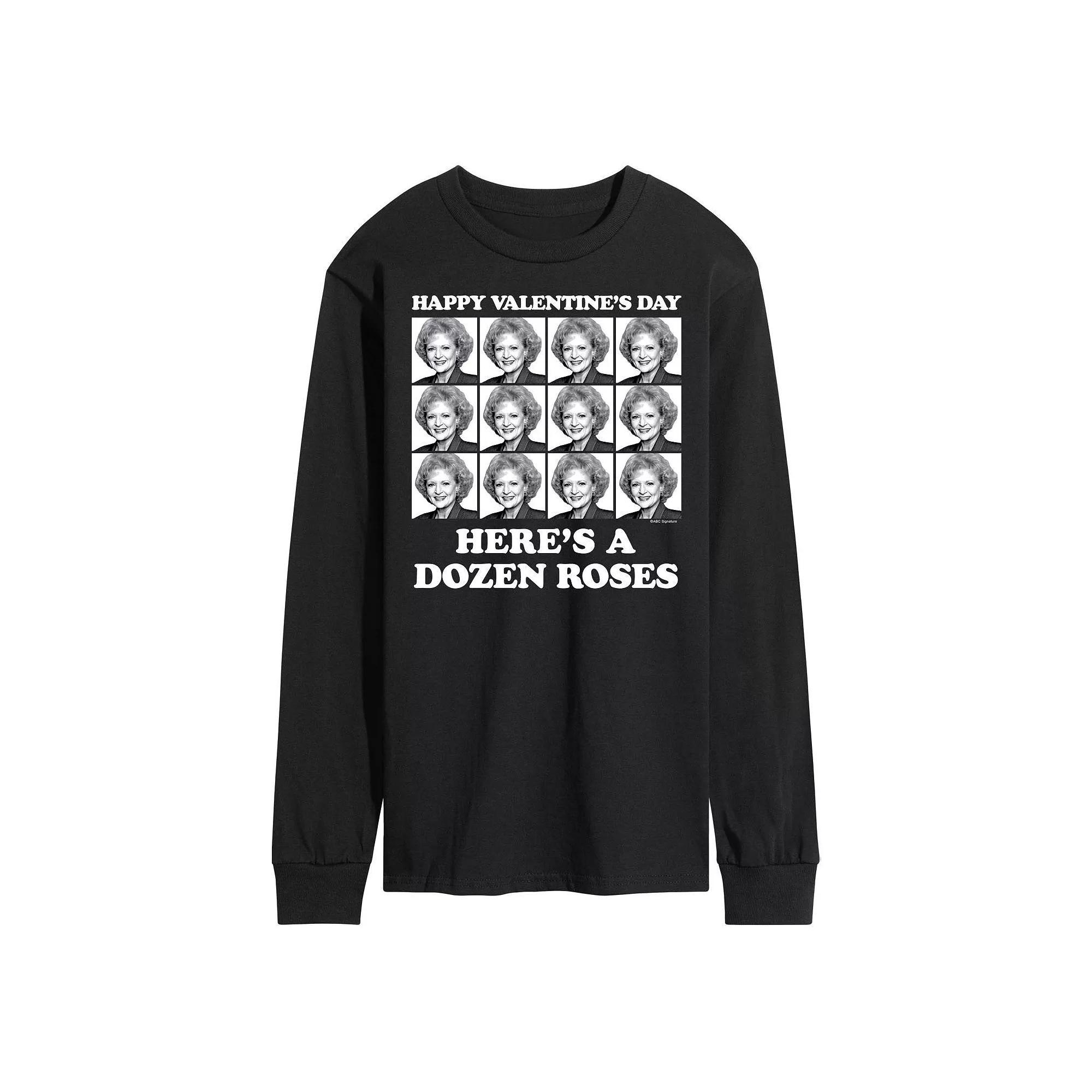 Mens Golden Girls Dozen Roses Long Sleeve Tee Product Image