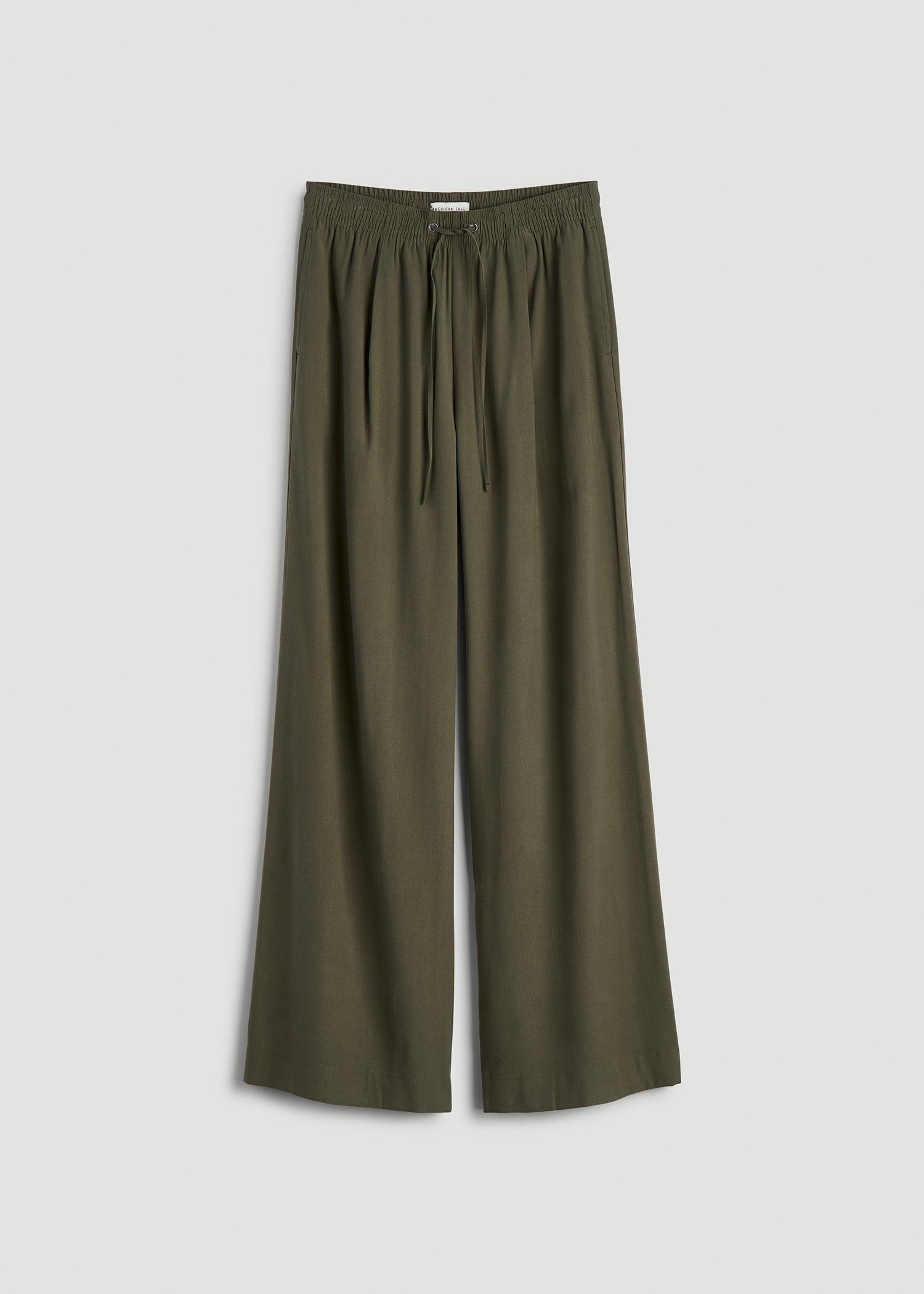 Relaxed Pull On Pants for Tall Women in Forest Night Product Image