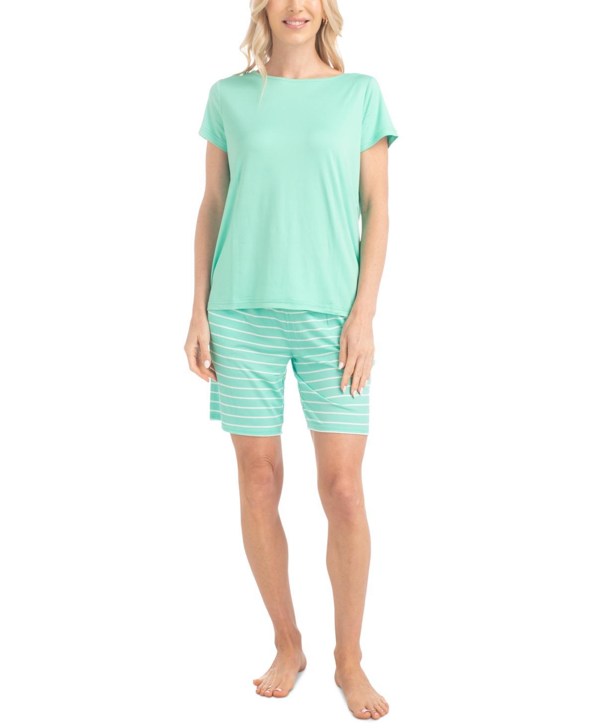 Muk Luks Womens 2-Pc. Joyful Nautical Pajamas Set Product Image