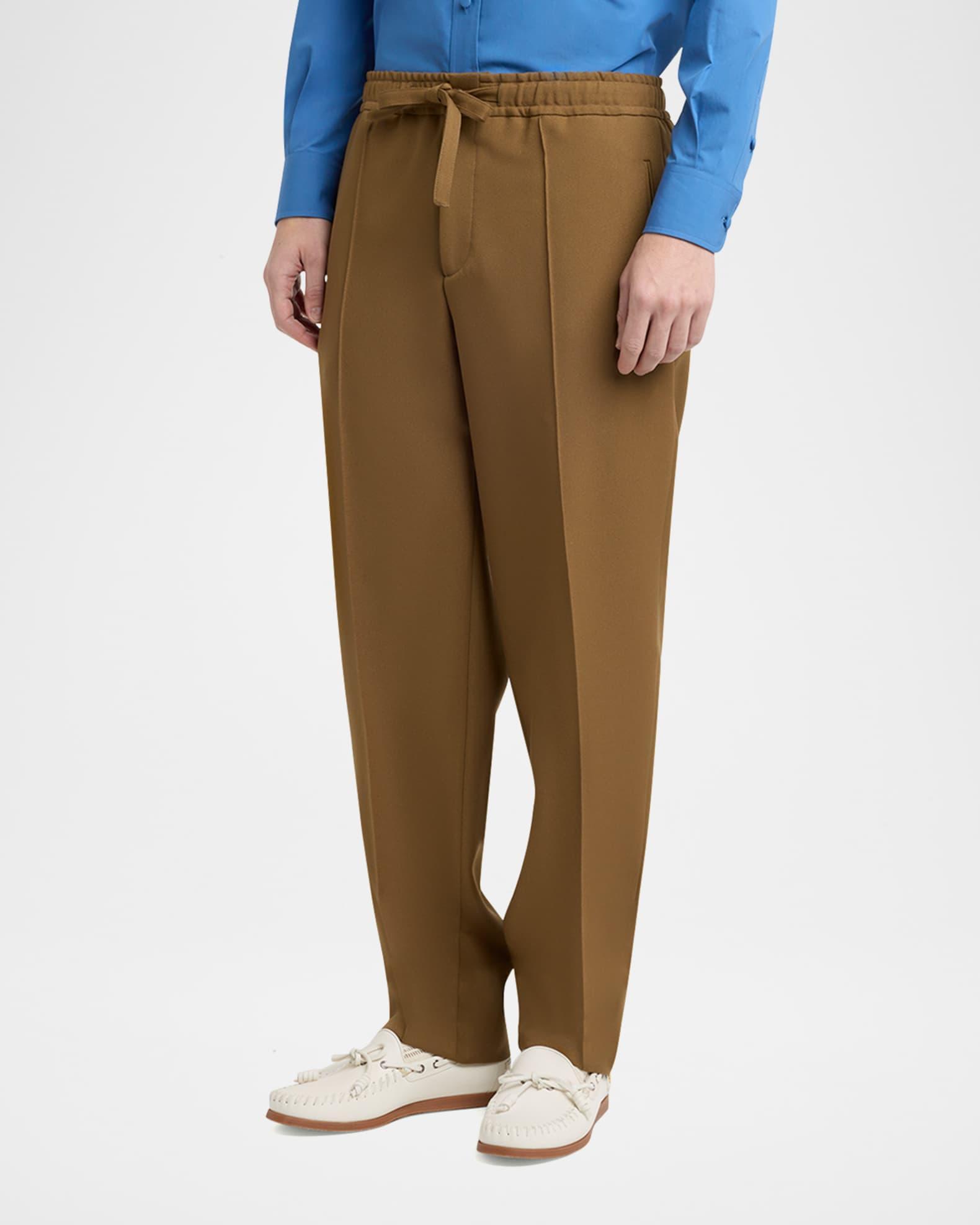 Men's Pintuck-Front Drawstring Pants Product Image
