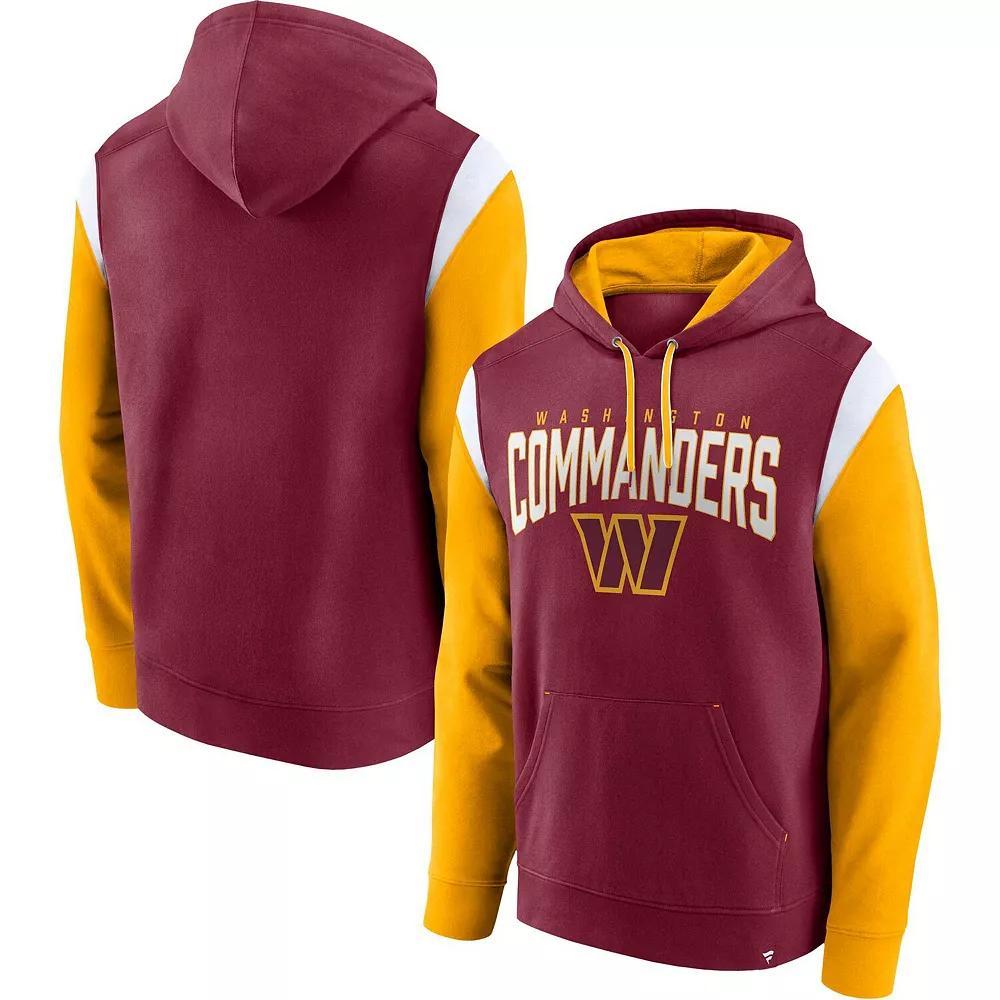 Mens Fanatics Branded Burgundy Washington Commanders Trench Battle Pullover Hoodie Product Image