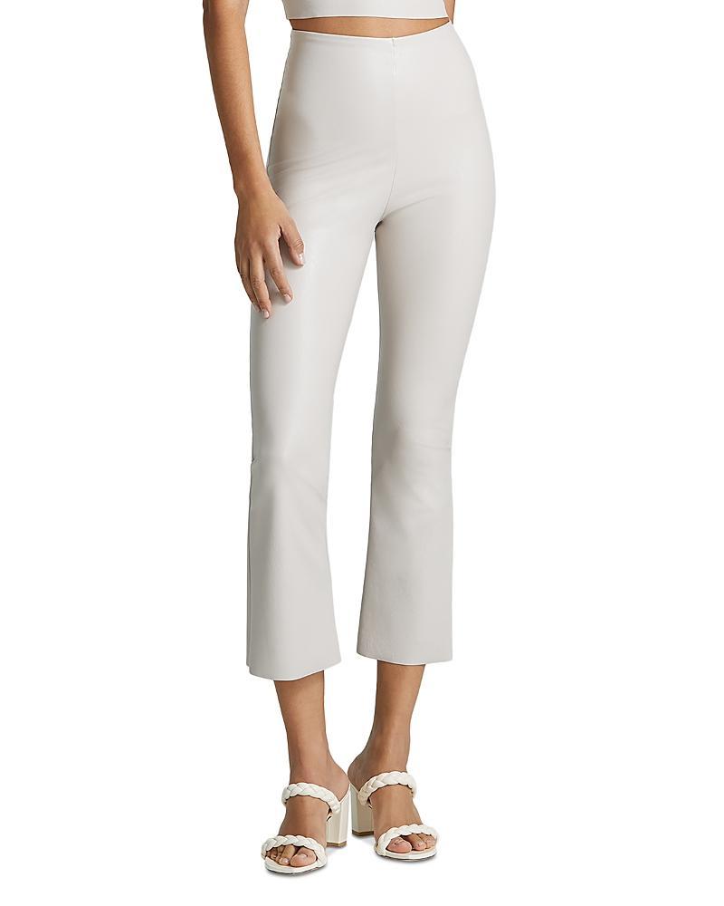 Commando Faux Leather Cropped Flare Leggings Product Image