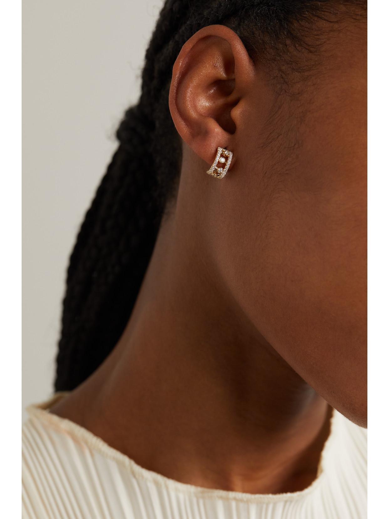 DE BEERS Dewdrop 18-karat Rose Gold Diamond Hoop Earrings Product Image
