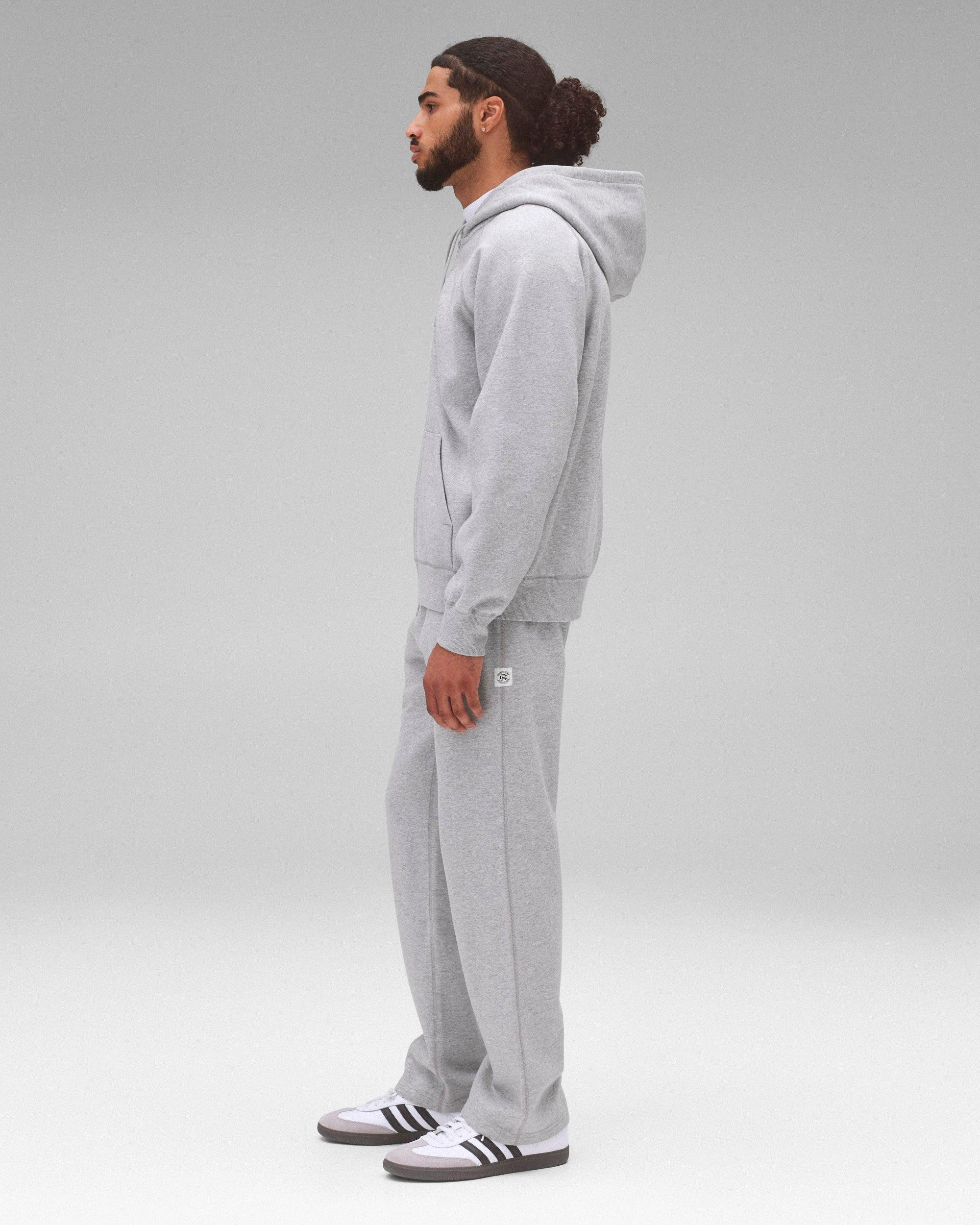 Brushed Fleece Standard Zip Hoodie Male Product Image