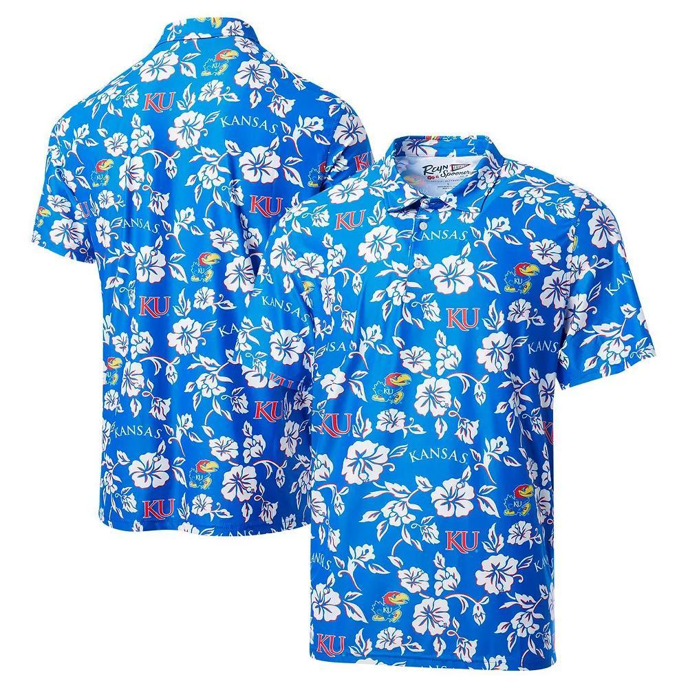 Men's Reyn Spooner Royal Kansas Jayhawks Performance Polo, Size: XXL, Blue Product Image