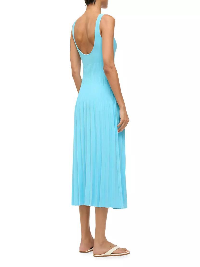 Ellison Pleated Midi-Dress Product Image
