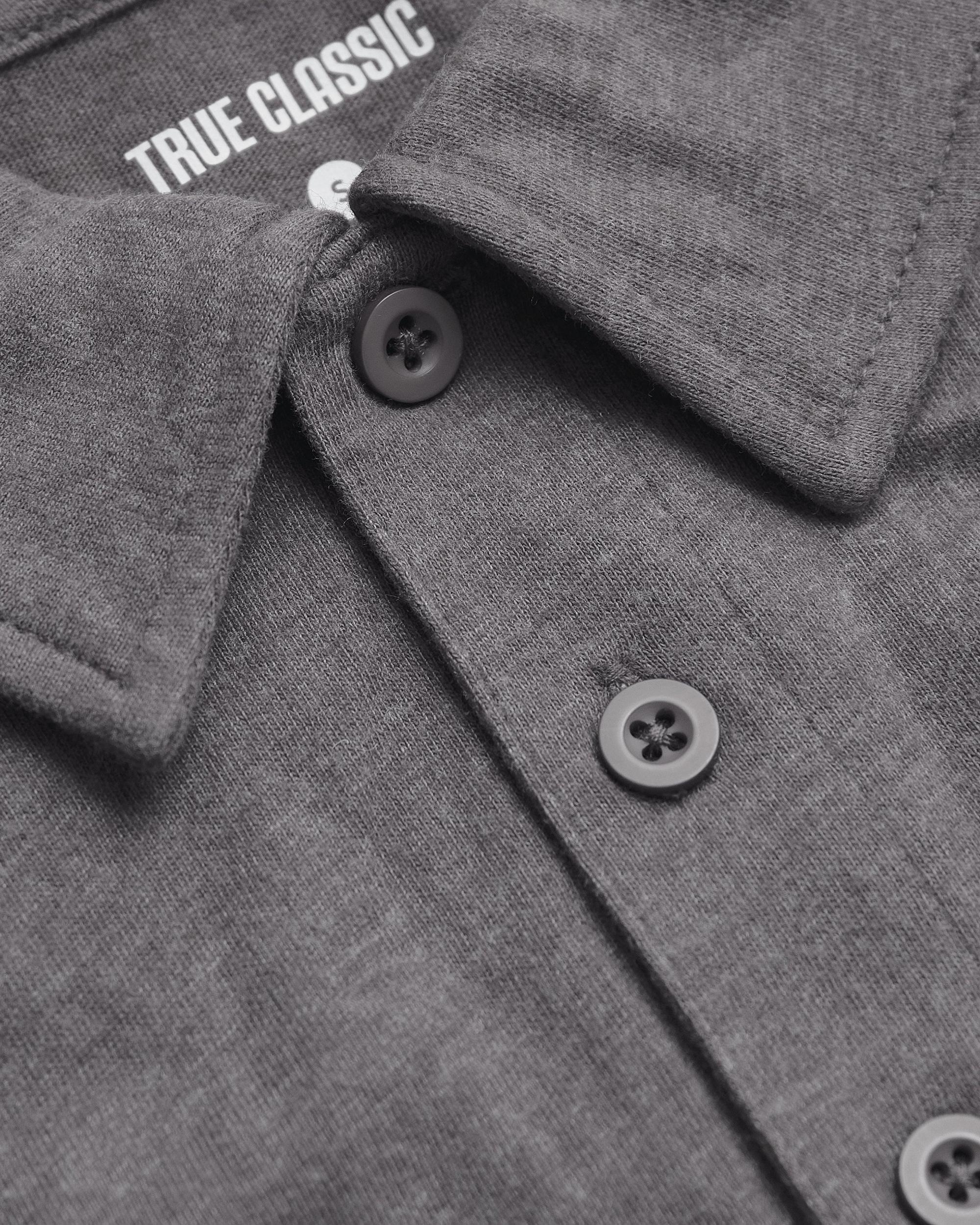 Heather Graphite Classic Polo Product Image