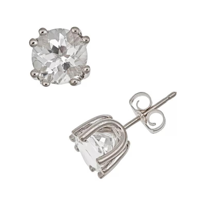 Celebration Gems Sterling Silver African Amethyst Stud Earrings, Women's, Purple Product Image