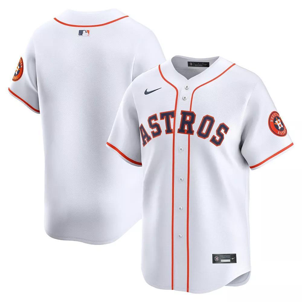 Men's Nike White Houston Astros Home Limited Jersey, Size: Small Product Image