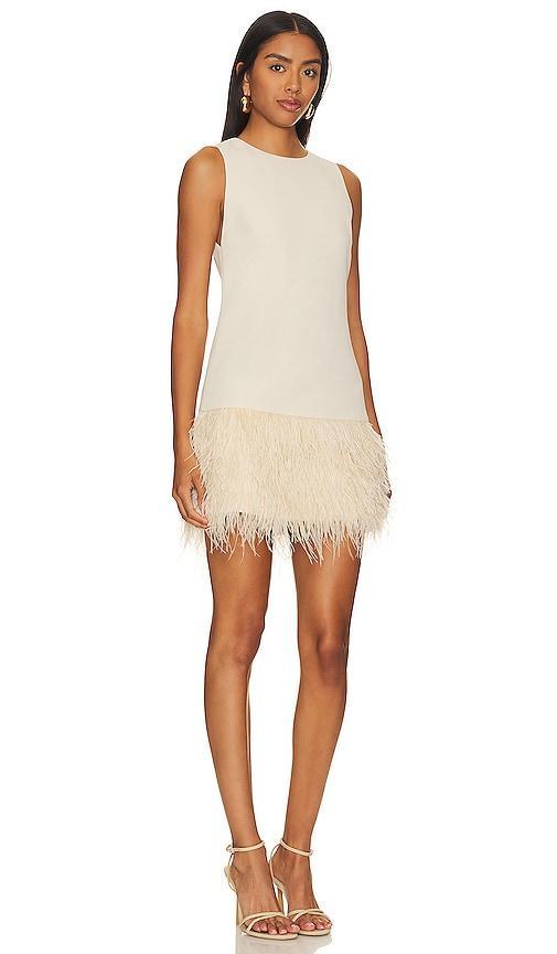 Coley Feather Dress Alice + Olivia Product Image