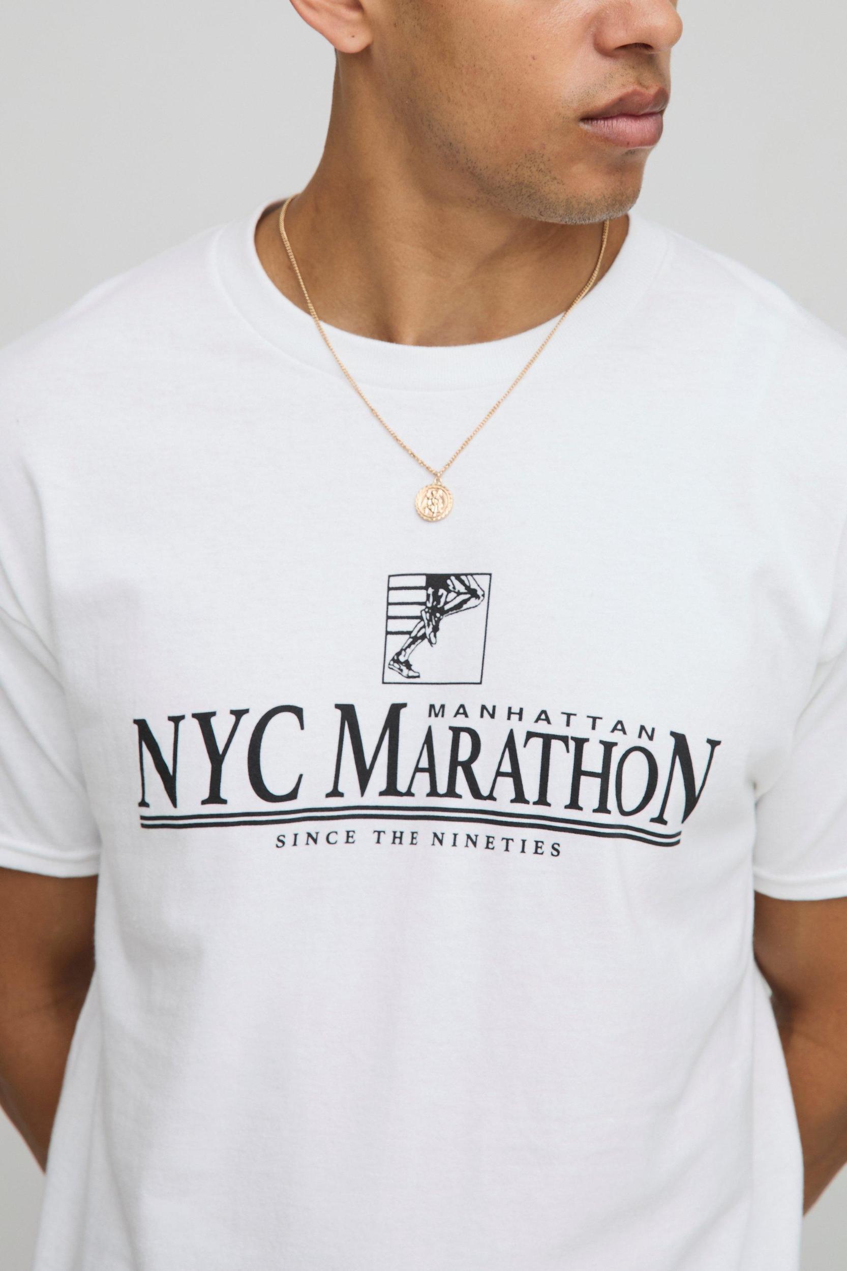 Oversized Marathon T-Shirt And Short Set | boohooMAN USA Product Image