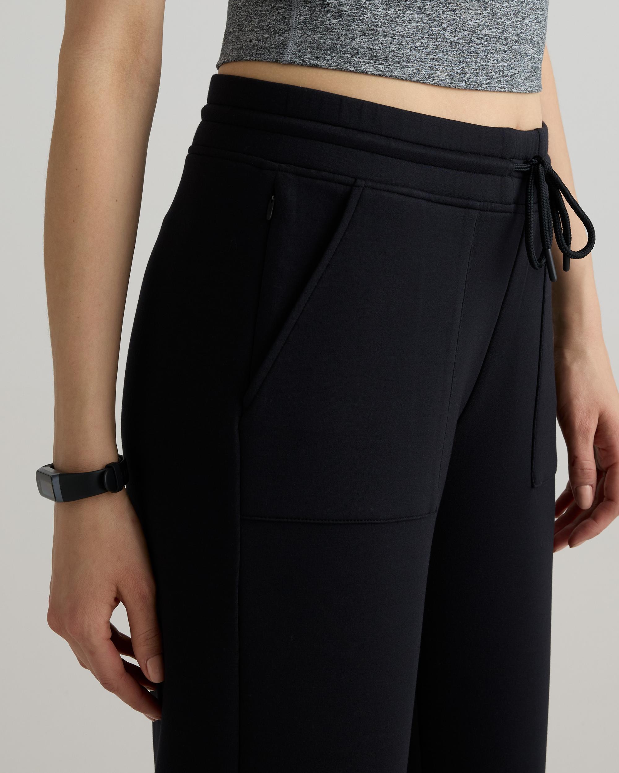 Quince | Women's CloudComfort High-Rise Cropped Sweatpant Tencel Product Image