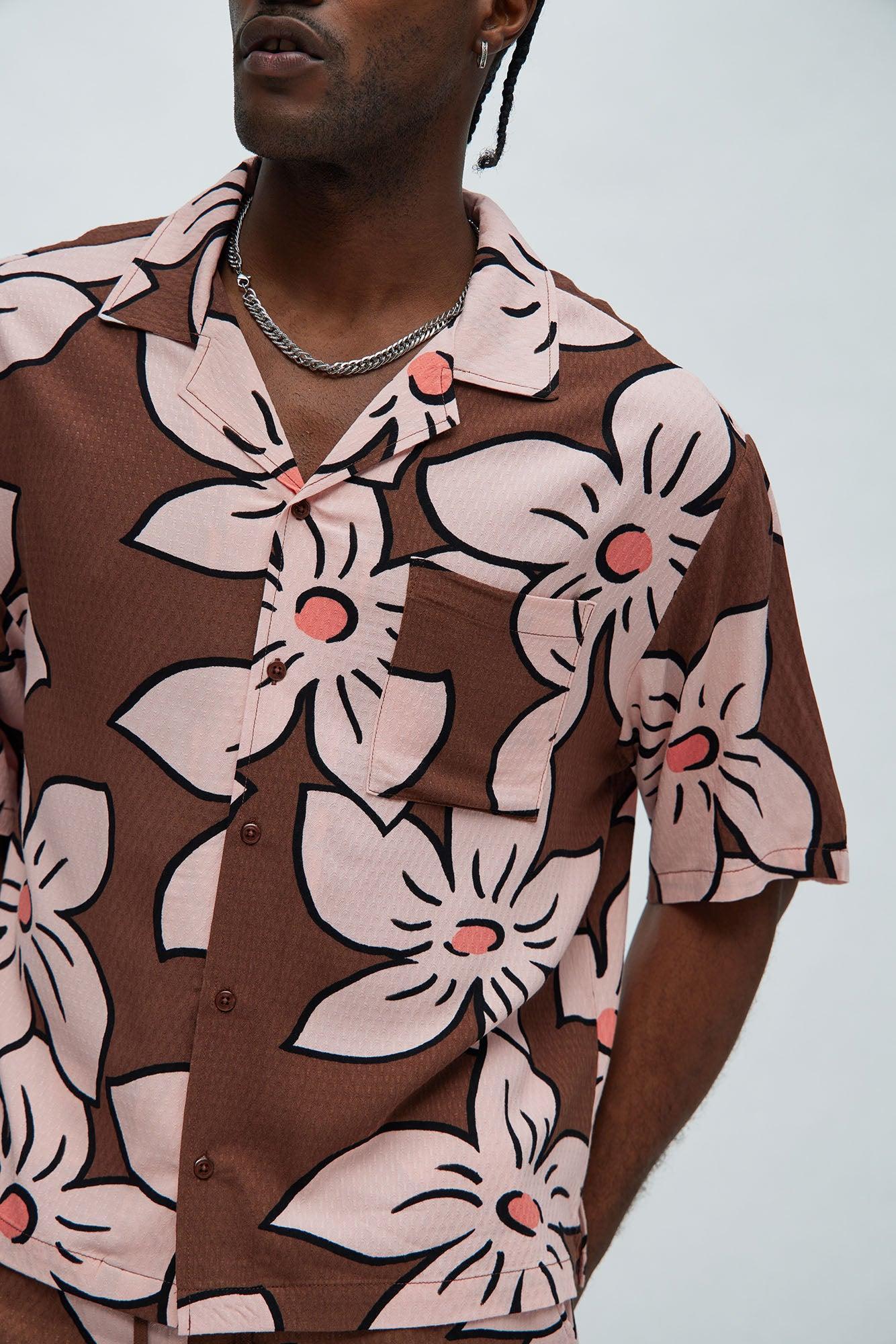 Malaysia Floral Shirt - Brown/combo Product Image