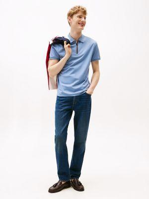 Regular Fit Interlock Zip Polo Product Image