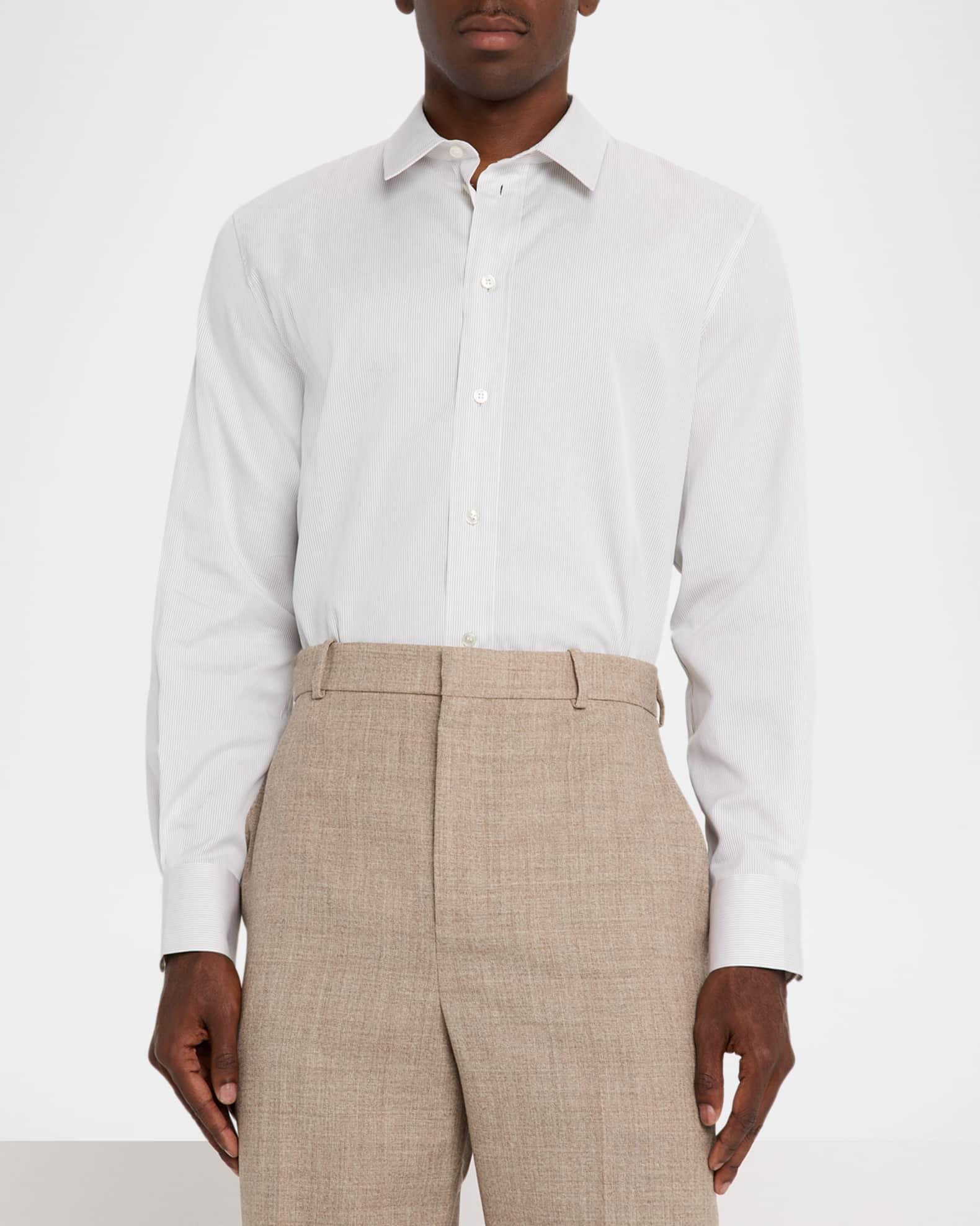 Men's Poplin Fine Stripe Sport Shirt Product Image