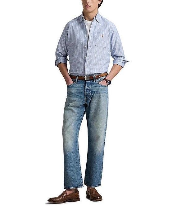 Polo Ralph Lauren Classic Fit Stripe Oxford Long Sleeve Woven Shirt Product Image