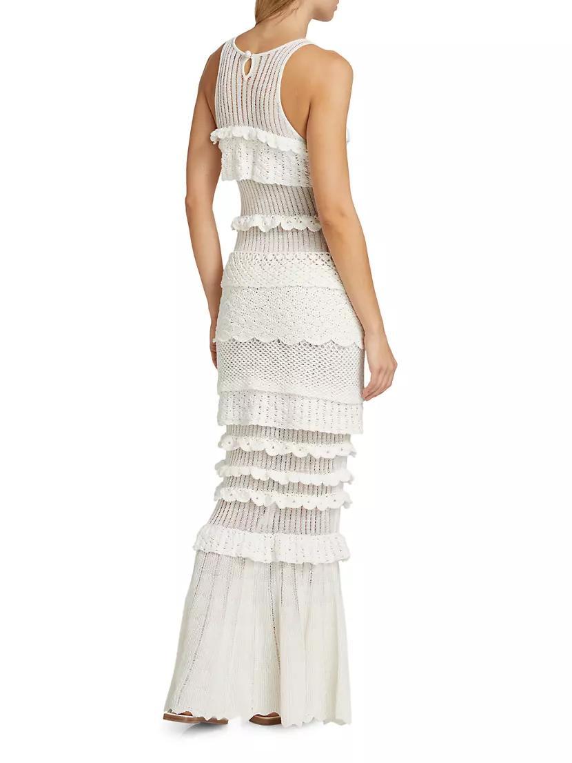 Sorrento Cotton-Blend Ruffle Maxi Dress Product Image