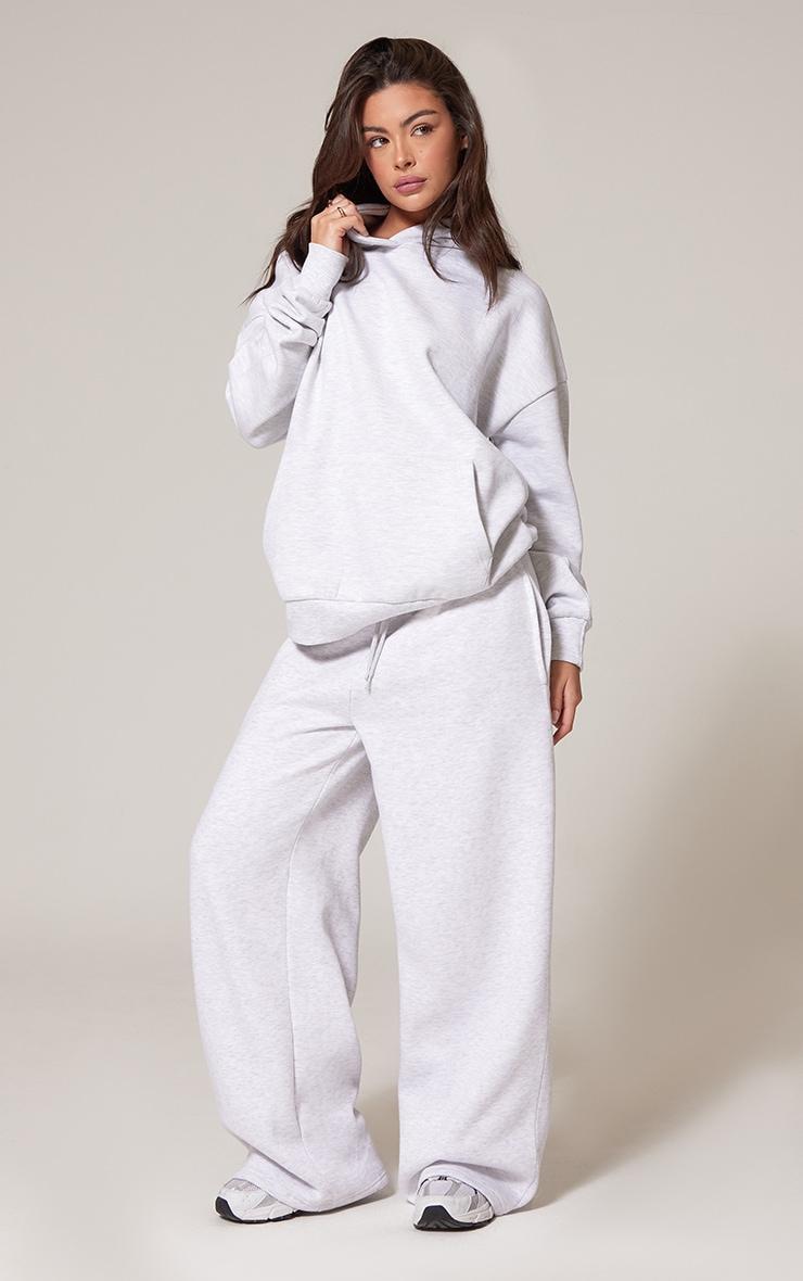 Ash Grey Premium Basic Oversized Hoodie Product Image